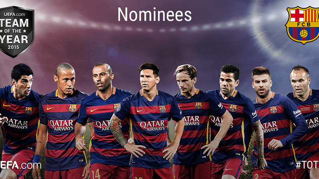 8 نامزد از بارسا در لیست منتخب تیم سال اروپا