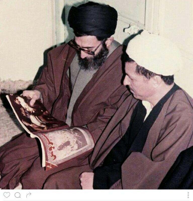 عکس کمتر دیده شده از رهبری و آیت الله هاشمی رفسنجانی