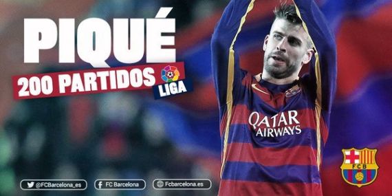200 امین بازی پیکه برای بارسلونا در لالیگا