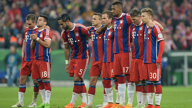 واکنش بازیکنان بایرن مونیخ به ناکامی‌شان در جام حذفی آلمان 